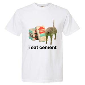 I Eat Cement Cursed Cat Funny Garment-Dyed Heavyweight T-Shirt