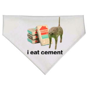 I Eat Cement Cursed Cat Funny USA-Made Doggie Bandana