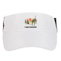 I Eat Cement Cursed Cat Funny Adult Drive Performance Visor