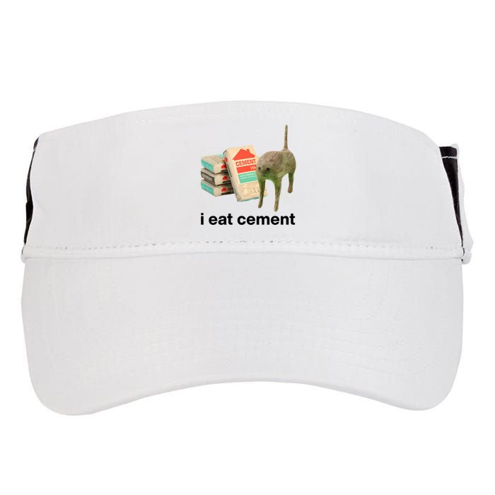 I Eat Cement Cursed Cat Funny Adult Drive Performance Visor