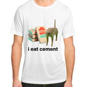 I Eat Cement Cursed Cat Funny Adult ChromaSoft Performance T-Shirt