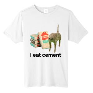 I Eat Cement Cursed Cat Funny Tall Fusion ChromaSoft Performance T-Shirt