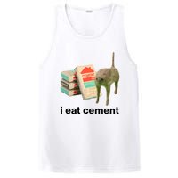 I Eat Cement Cursed Cat Funny PosiCharge Competitor Tank