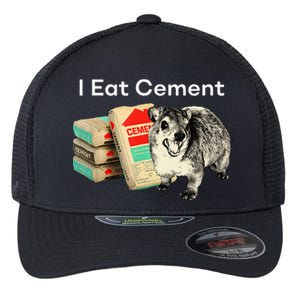 I Eat Cement Cursed Hyrax Funny Oddly Specific Dank Meme Flexfit Unipanel Trucker Cap