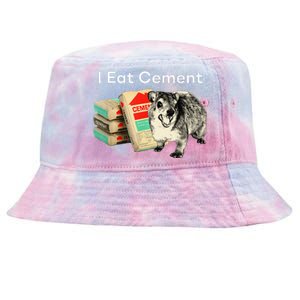 I Eat Cement Cursed Hyrax Funny Oddly Specific Dank Meme Tie-Dyed Bucket Hat