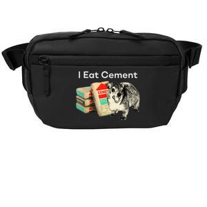 I Eat Cement Cursed Hyrax Funny Oddly Specific Dank Meme Crossbody Pack