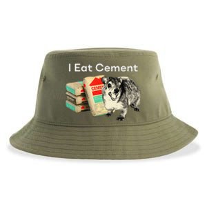 I Eat Cement Cursed Hyrax Funny Oddly Specific Dank Meme Sustainable Bucket Hat