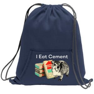 I Eat Cement Cursed Hyrax Funny Oddly Specific Dank Meme Sweatshirt Cinch Pack Bag