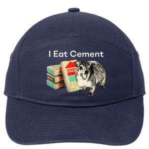 I Eat Cement Cursed Hyrax Funny Oddly Specific Dank Meme 7-Panel Snapback Hat