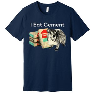 I Eat Cement Cursed Hyrax Funny Oddly Specific Dank Meme Premium T-Shirt