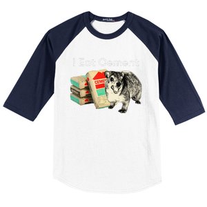 I Eat Cement Cursed Hyrax Funny Oddly Specific Dank Meme Baseball Sleeve Shirt