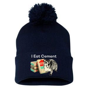 I Eat Cement Cursed Hyrax Funny Oddly Specific Dank Meme Pom Pom 12in Knit Beanie