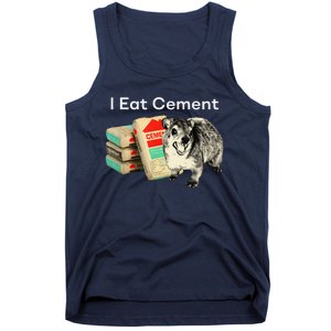 I Eat Cement Cursed Hyrax Funny Oddly Specific Dank Meme Tank Top