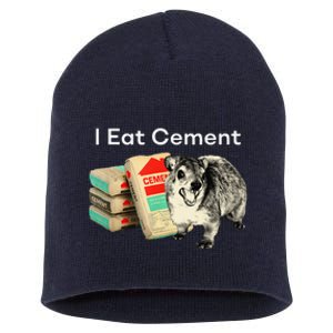 I Eat Cement Cursed Hyrax Funny Oddly Specific Dank Meme Short Acrylic Beanie