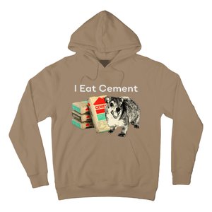 I Eat Cement Cursed Hyrax Funny Oddly Specific Dank Meme Hoodie