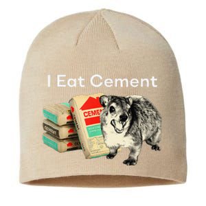 I Eat Cement Cursed Hyrax Funny Oddly Specific Dank Meme Sustainable Beanie