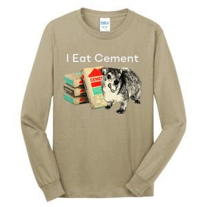 I Eat Cement Cursed Hyrax Funny Oddly Specific Dank Meme Tall Long Sleeve T-Shirt