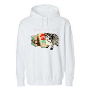 I Eat Cement Cursed Hyrax Funny Oddly Specific Dank Meme Garment-Dyed Fleece Hoodie