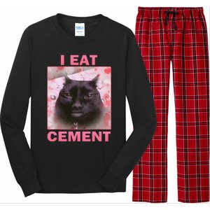 I Eat Cement Cat Long Sleeve Pajama Set