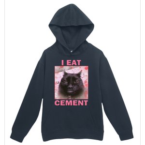 I Eat Cement Cat Urban Pullover Hoodie