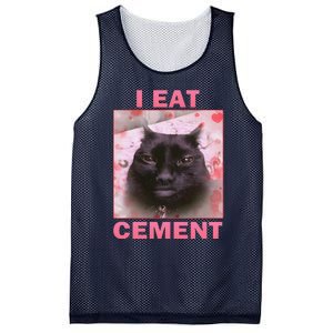 I Eat Cement Cat Mesh Reversible Basketball Jersey Tank