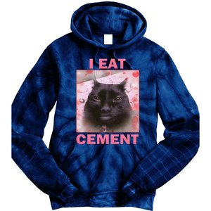 I Eat Cement Cat Tie Dye Hoodie