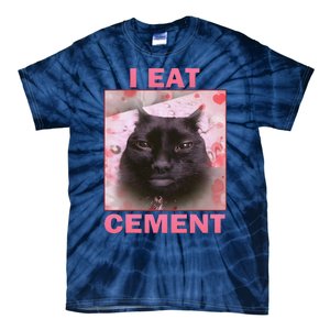 I Eat Cement Cat Tie-Dye T-Shirt