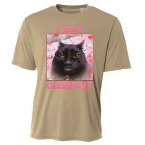 I Eat Cement Cat Cooling Performance Crew T-Shirt