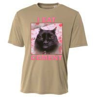 I Eat Cement Cat Cooling Performance Crew T-Shirt