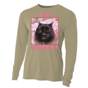 I Eat Cement Cat Cooling Performance Long Sleeve Crew