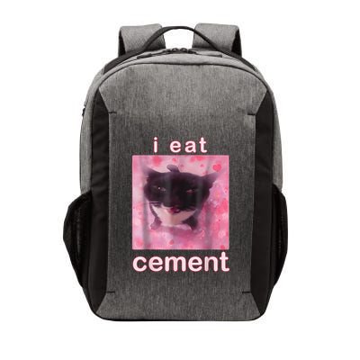 I Eat Cement Cursed Cat Funny Oddly Specific Dank Meme Vector Backpack