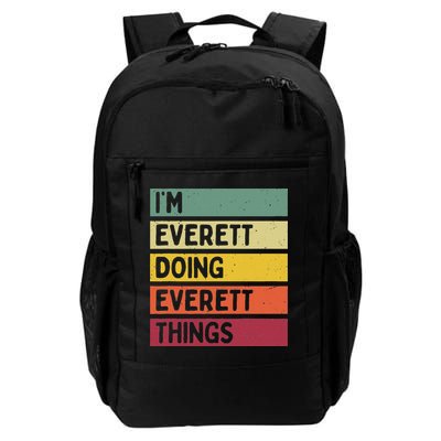 IM Everett Doing Everett Things Funny Personalized Quote Backpack