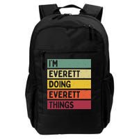 IM Everett Doing Everett Things Funny Personalized Quote Backpack