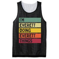 IM Everett Doing Everett Things Funny Personalized Quote Mesh Reversible Basketball Jersey Tank