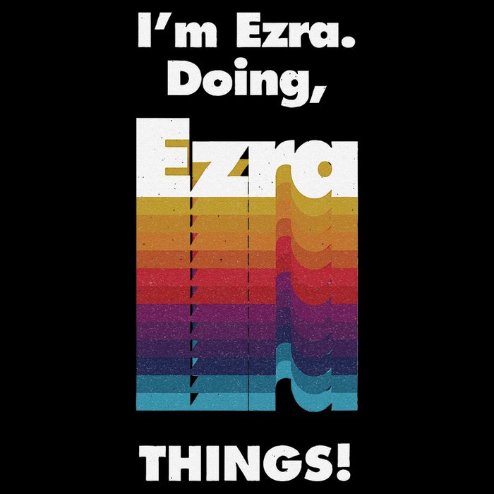 I'm Ezra Doing Ezra Things Funny Birthday Name Grunge Bag
