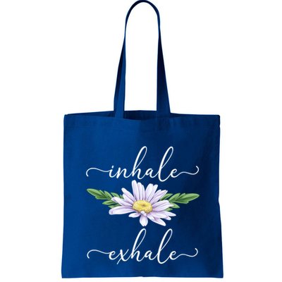 Inhale Exhale Daisy Flower Yoga Teacher Instructor Yogi Gift Bag