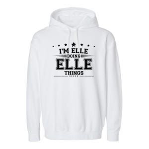 Im Elle Doing Elle Things Garment-Dyed Fleece Hoodie