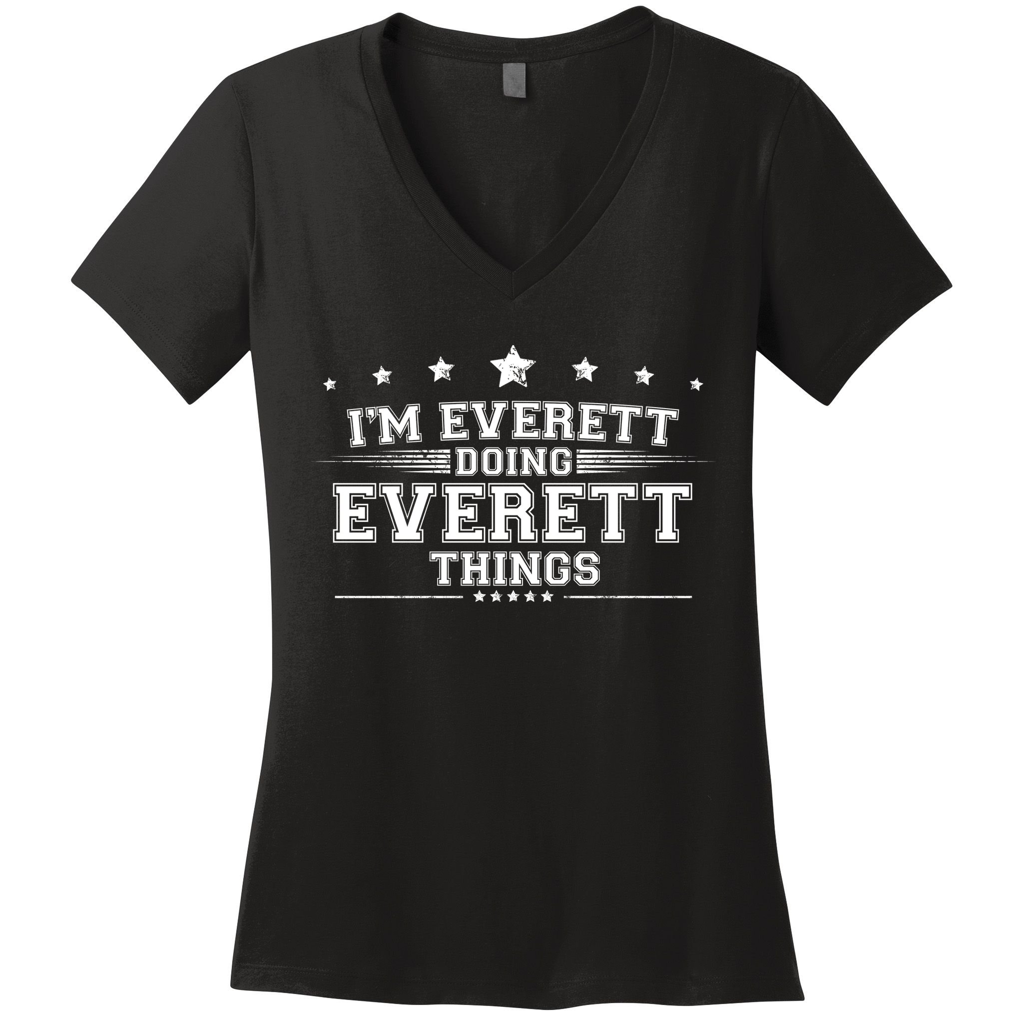 Im Everett Doing Everett Things Women's V-Neck T-Shirt