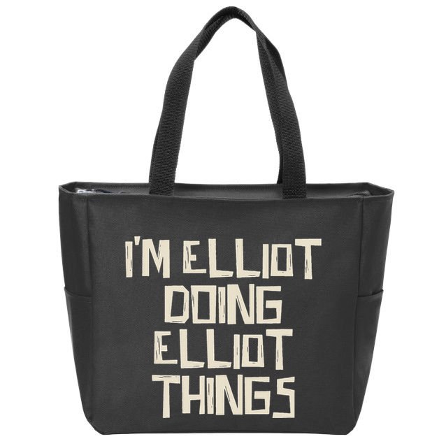 IM Elliot Doing Elliot Things Zip Tote Bag