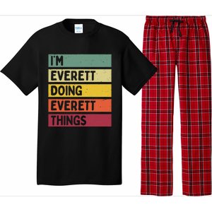 IM Everett Doing Everett Things Funny Personalized Quote Pajama Set