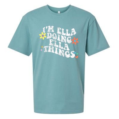 Im Ella Doing Ella Things Funny MotherS Day Sueded Cloud Jersey T-Shirt