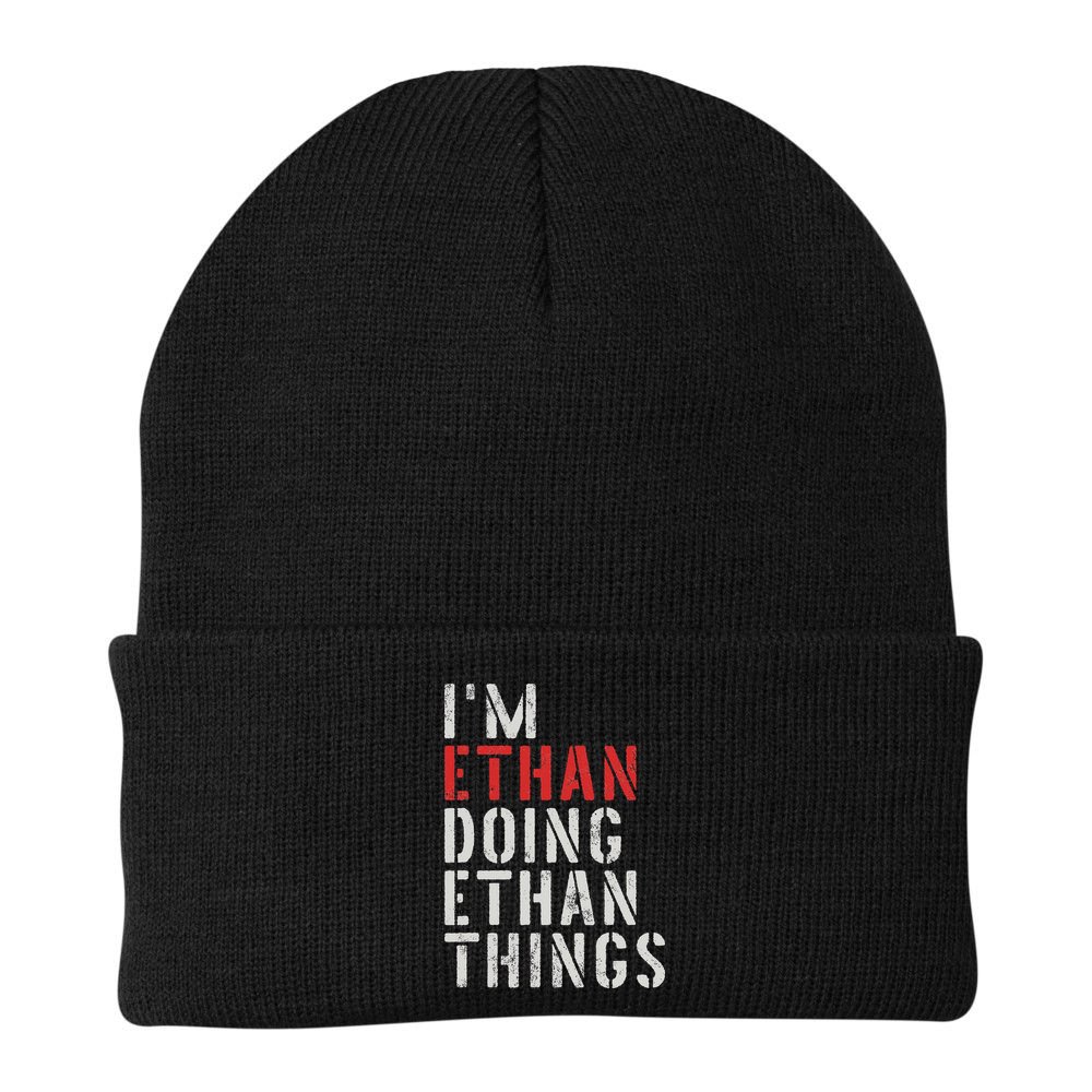 I'm Ethan Doing Ethan Things First Name Ethan Beanie