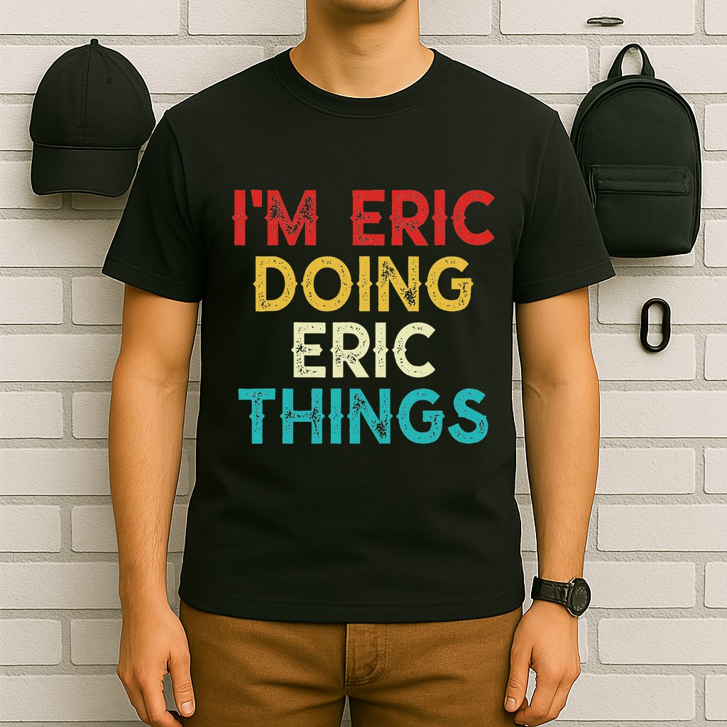 IM Eric Doing Eric Things Funny Christmas Vintage T-Shirt