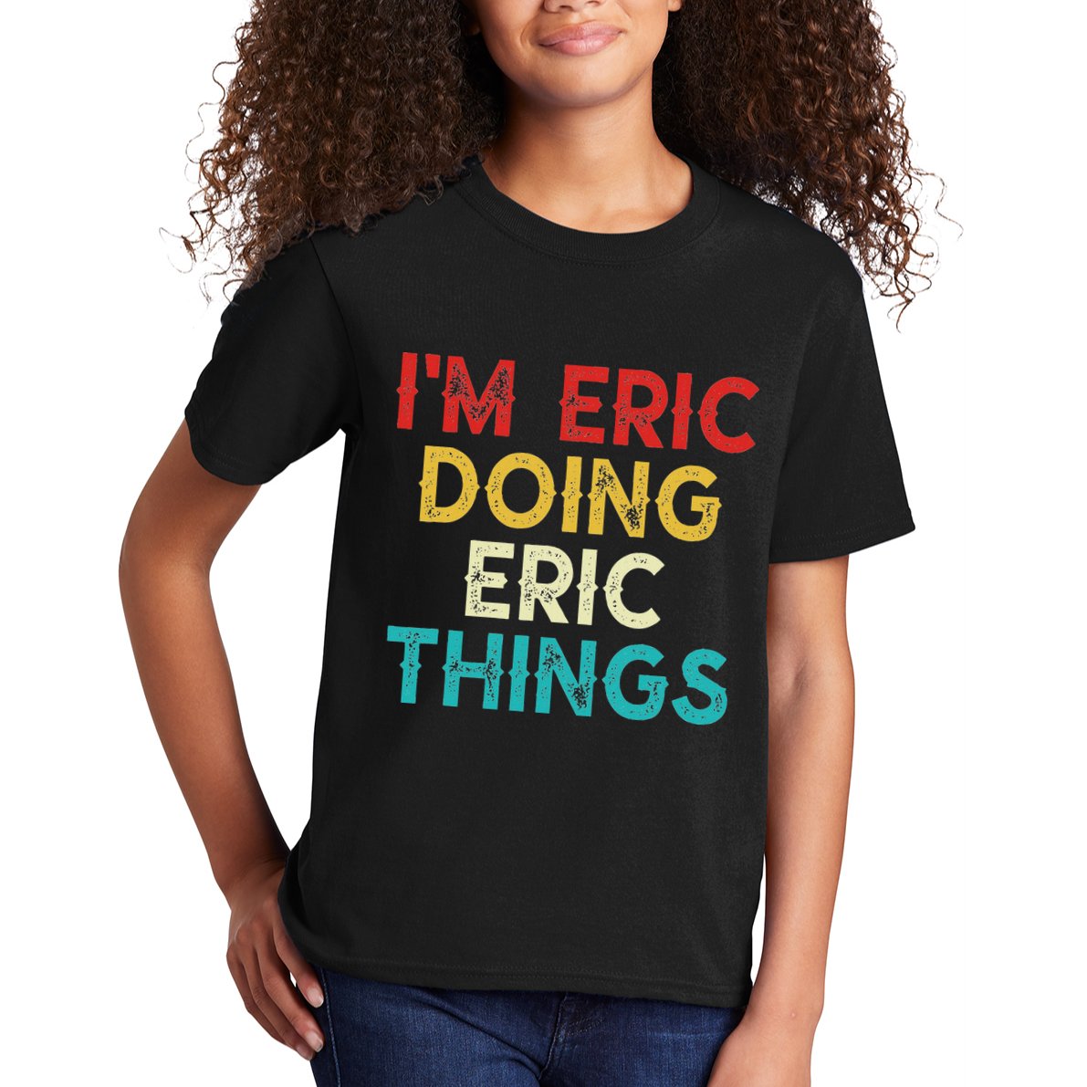 IM Eric Doing Eric Things Funny Christmas Vintage Kids T-Shirt