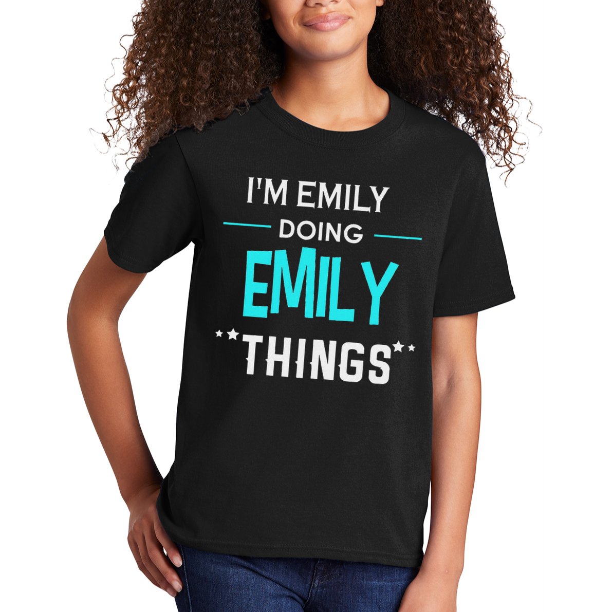 I'm Emily Doing Emily Things Funny First Name Kids T-Shirt