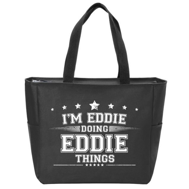 Im Eddie Doing Eddie Things Zip Tote Bag