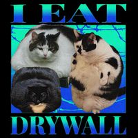 I Eat Drywall Funny Fat Cats Funny Hard Cat Silly Meme Zip Tote Bag