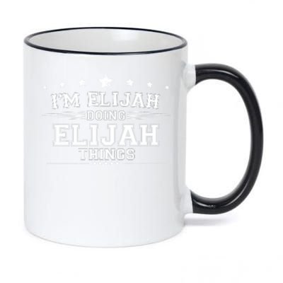 Im Elijah Doing Elijah Things 11oz Black Color Changing Mug