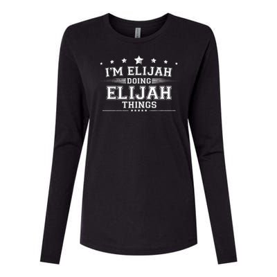 Im Elijah Doing Elijah Things Womens Cotton Relaxed Long Sleeve T-Shirt