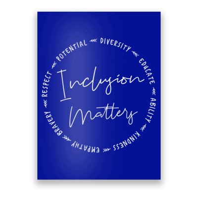 Inclusion Empathy Diversity Respect Matters Gift Poster